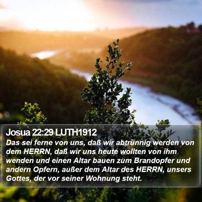 Josua 22:29 LUTH1912 Bible Verse Image
