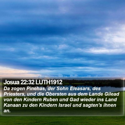 Josua 22:32 LUTH1912 Bible Verse Image