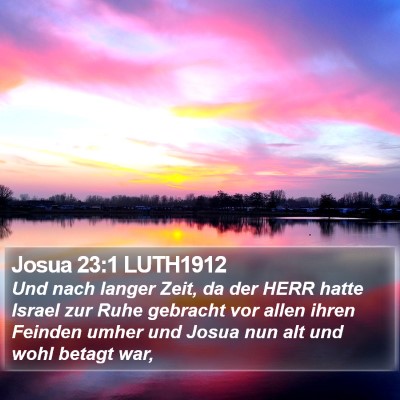 Josua 23:1 LUTH1912 Bible Verse Image