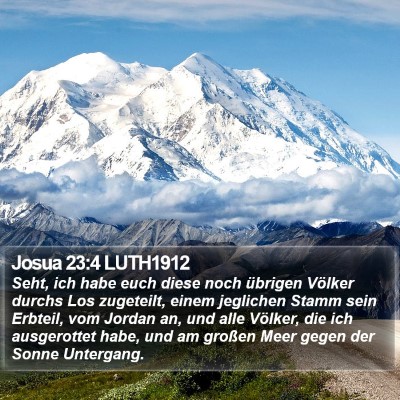 Josua 23:4 LUTH1912 Bible Verse Image