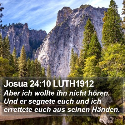 Josua 24:10 LUTH1912 Bible Verse Image