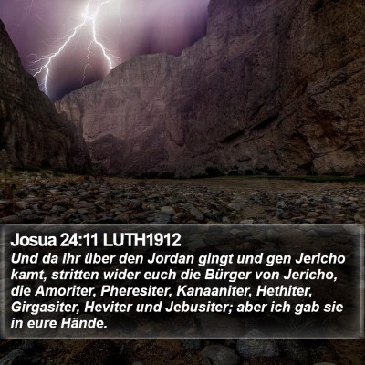 Josua 24:11 LUTH1912 Bible Verse Image