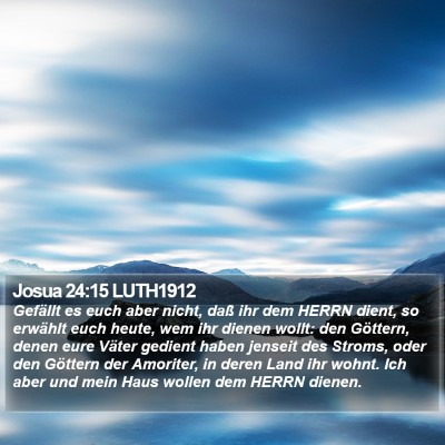 Josua 24:15 LUTH1912 Bible Verse Image