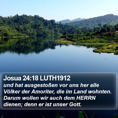 Josua 24:18 LUTH1912 Bible Verse Image