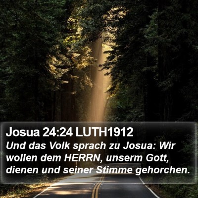 Josua 24:24 LUTH1912 Bible Verse Image