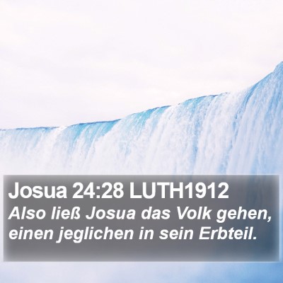 Josua 24:28 LUTH1912 Bible Verse Image