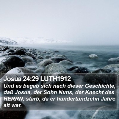 Josua 24:29 LUTH1912 Bible Verse Image