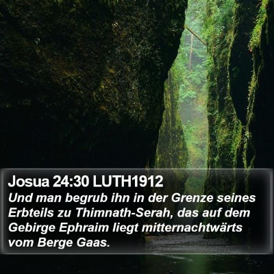 Josua 24:30 LUTH1912 Bible Verse Image