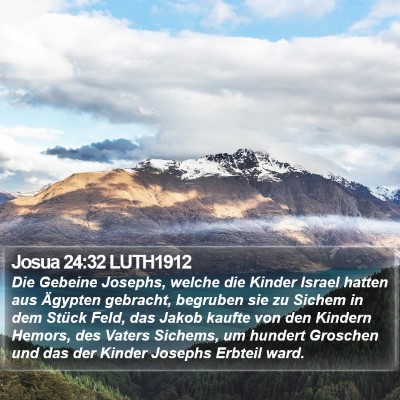 Josua 24:32 LUTH1912 Bible Verse Image