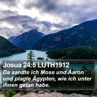 Josua 24:5 LUTH1912 Bible Verse Image