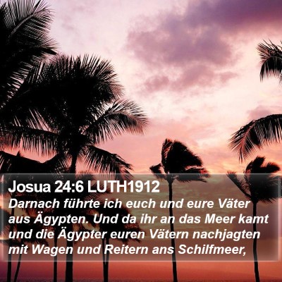 Josua 24:6 LUTH1912 Bible Verse Image