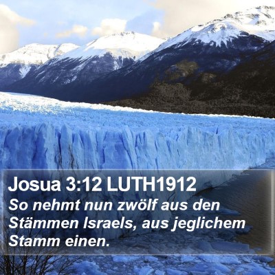 Josua 3:12 LUTH1912 Bible Verse Image