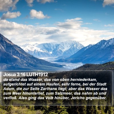 Josua 3:16 LUTH1912 Bible Verse Image
