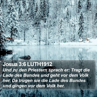 Josua 3:6 LUTH1912 Bible Verse Image
