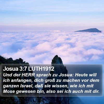 Josua 3:7 LUTH1912 Bible Verse Image