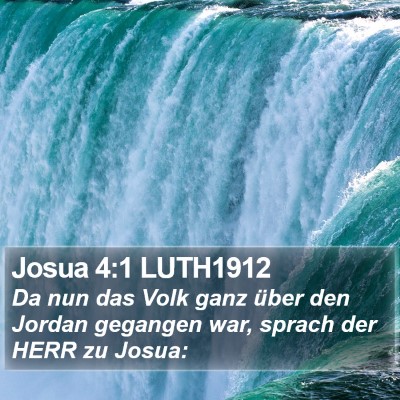 Josua 4:1 LUTH1912 Bible Verse Image