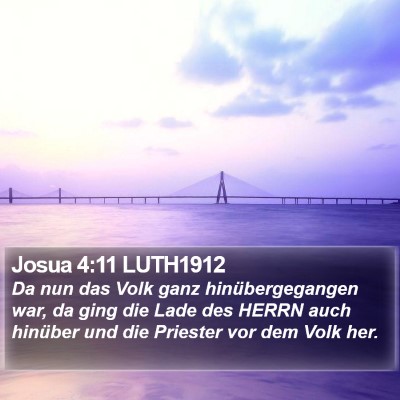 Josua 4:11 LUTH1912 Bible Verse Image