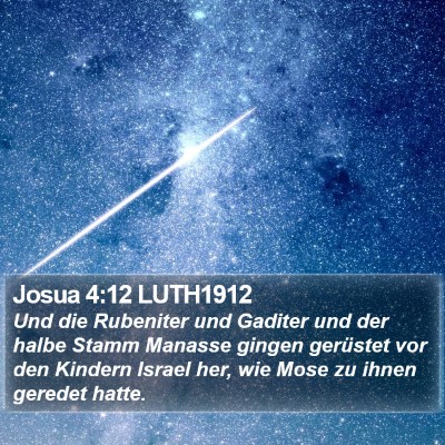 Josua 4:12 LUTH1912 Bible Verse Image