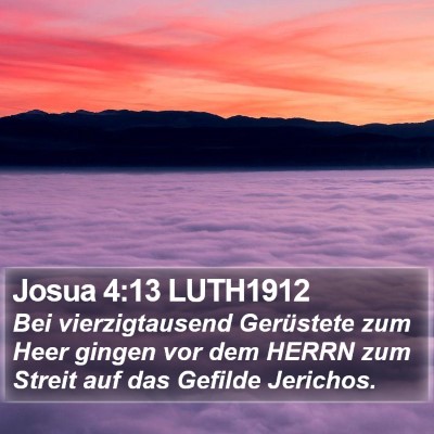 Josua 4:13 LUTH1912 Bible Verse Image