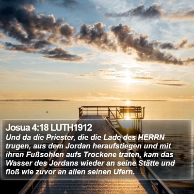 Josua 4:18 LUTH1912 Bible Verse Image