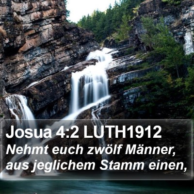 Josua 4:2 LUTH1912 Bible Verse Image