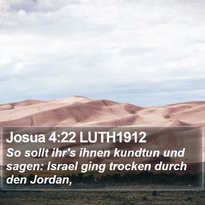 Josua 4:22 LUTH1912 Bible Verse Image