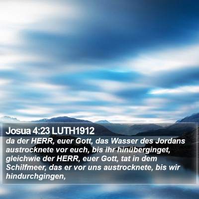 Josua 4:23 LUTH1912 Bible Verse Image