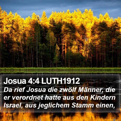 Josua 4:4 LUTH1912 Bible Verse Image