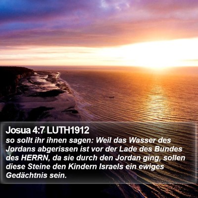 Josua 4:7 LUTH1912 Bible Verse Image