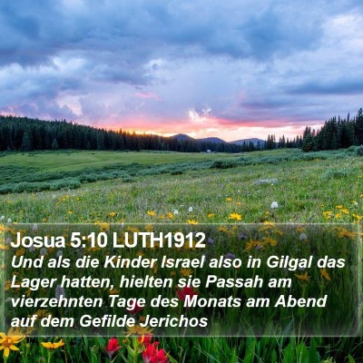 Josua 5:10 LUTH1912 Bible Verse Image
