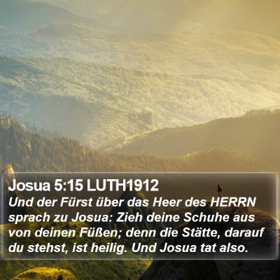 Josua 5:15 LUTH1912 Bible Verse Image
