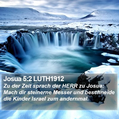 Josua 5:2 LUTH1912 Bible Verse Image