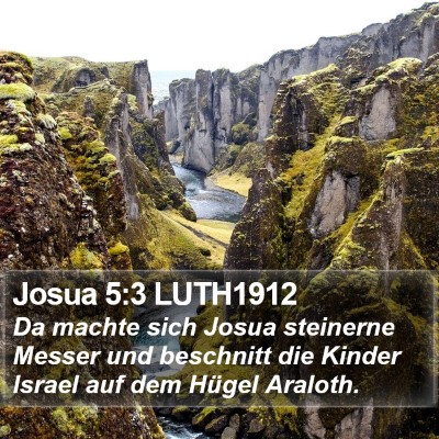 Josua 5:3 LUTH1912 Bible Verse Image