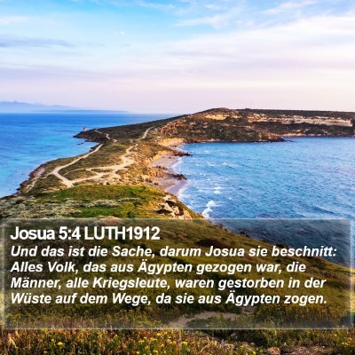 Josua 5:4 LUTH1912 Bible Verse Image