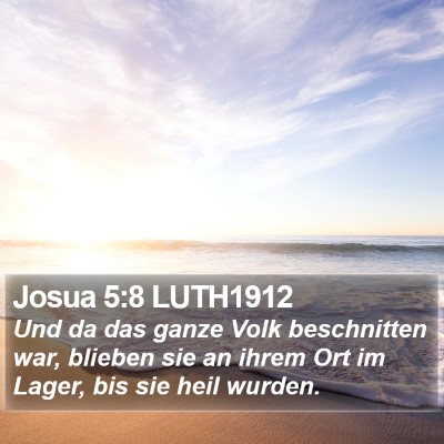Josua 5:8 LUTH1912 Bible Verse Image