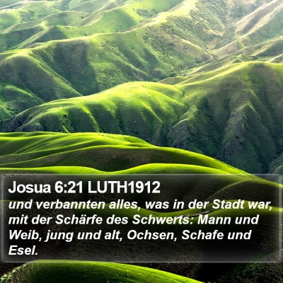 Josua 6:21 LUTH1912 Bible Verse Image