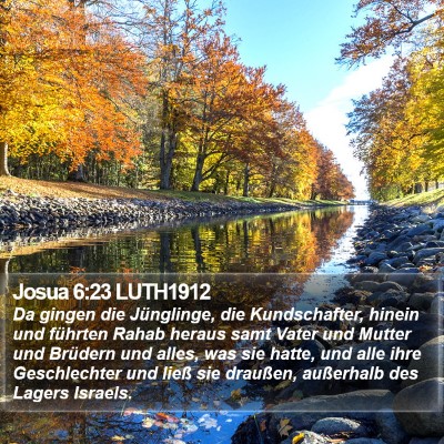 Josua 6:23 LUTH1912 Bible Verse Image