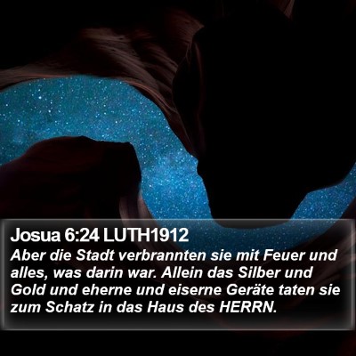 Josua 6:24 LUTH1912 Bible Verse Image