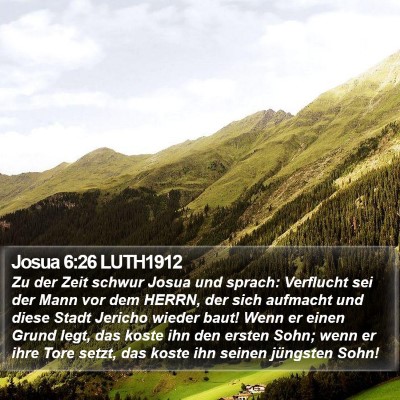 Josua 6:26 LUTH1912 Bible Verse Image