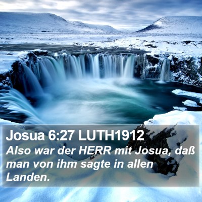 Josua 6:27 LUTH1912 Bible Verse Image