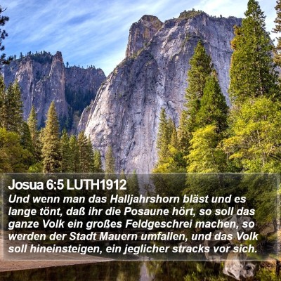 Josua 6:5 LUTH1912 Bible Verse Image