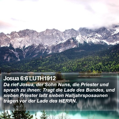 Josua 6:6 LUTH1912 Bible Verse Image