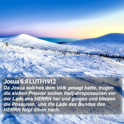 Josua 6:8 LUTH1912 Bible Verse Image