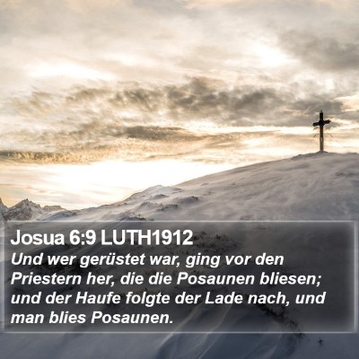 Josua 6:9 LUTH1912 Bible Verse Image
