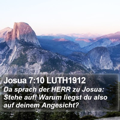 Josua 7:10 LUTH1912 Bible Verse Image