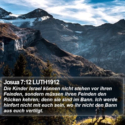 Josua 7:12 LUTH1912 Bible Verse Image