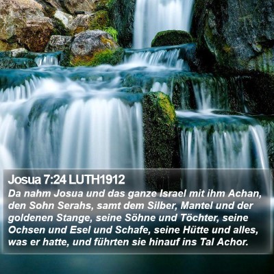 Josua 7:24 LUTH1912 Bible Verse Image