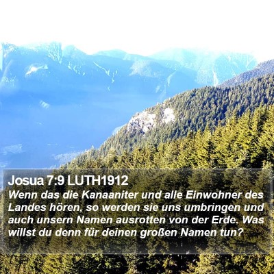 Josua 7:9 LUTH1912 Bible Verse Image