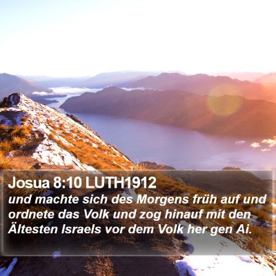 Josua 8:10 LUTH1912 Bible Verse Image
