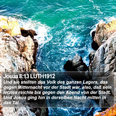 Josua 8:13 LUTH1912 Bible Verse Image